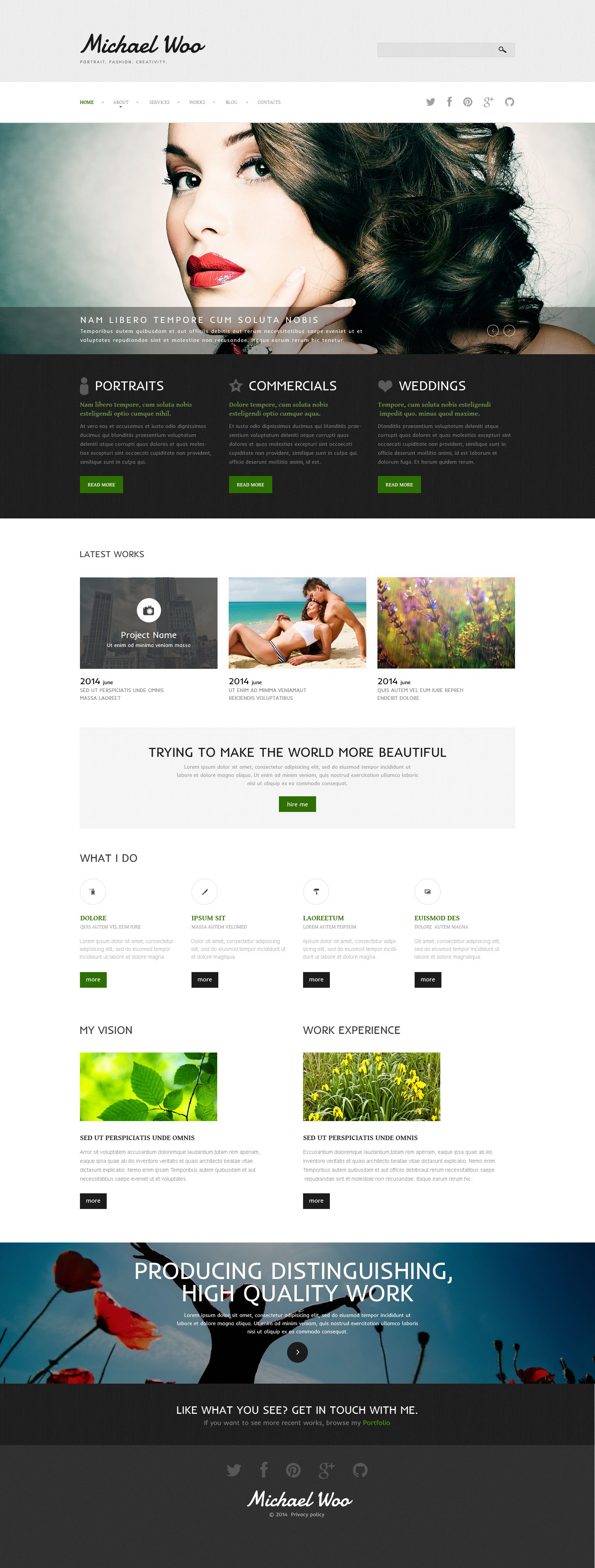 Photo Portfolio Joomla Template