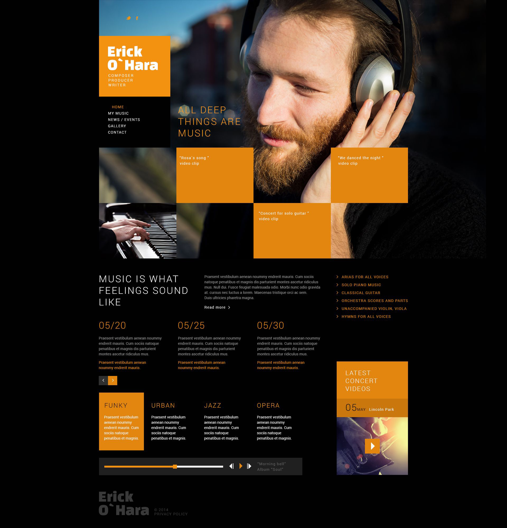 Personal Page Template Responsive Joomla Template