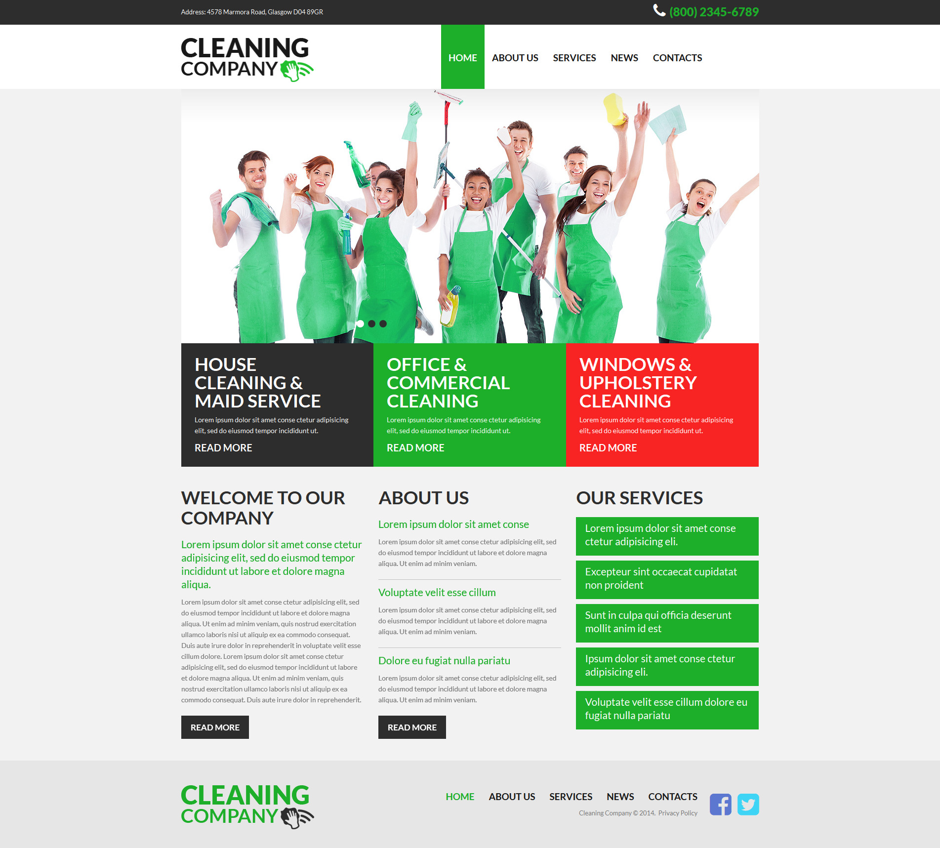 Cleaning Services Joomla Template Zemez Joomla