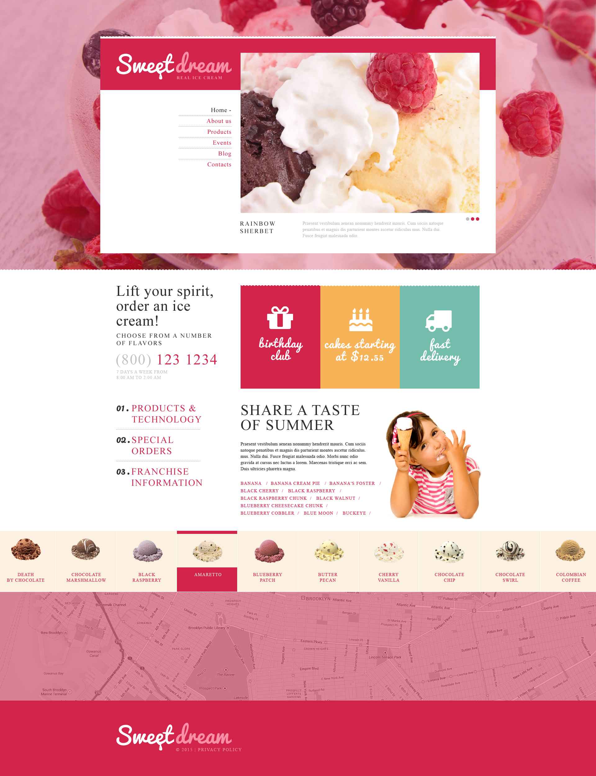 Ice Cream Production Joomla Template