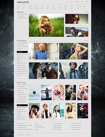 Video Gallery Template Responsive Joomla Template