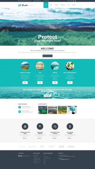 Environmental Template Responsive Joomla Template