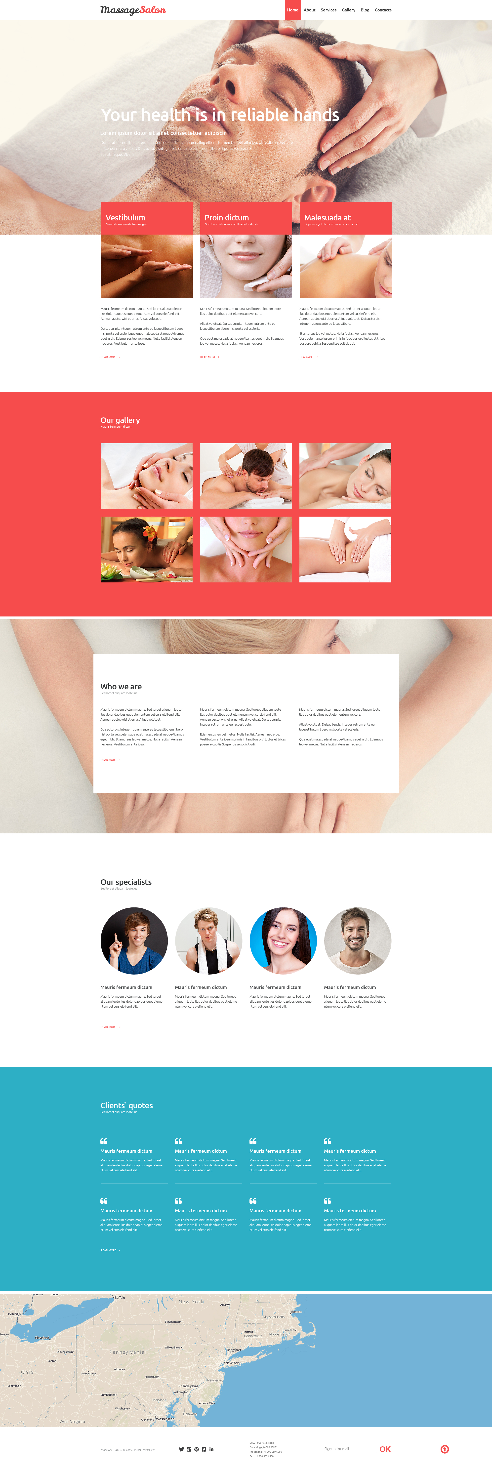 Massage Salon Joomla Template