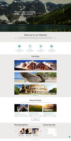 Photographer Portfolio Template Responsive Joomla Template