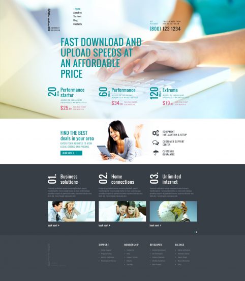 Internet Connection Joomla Template