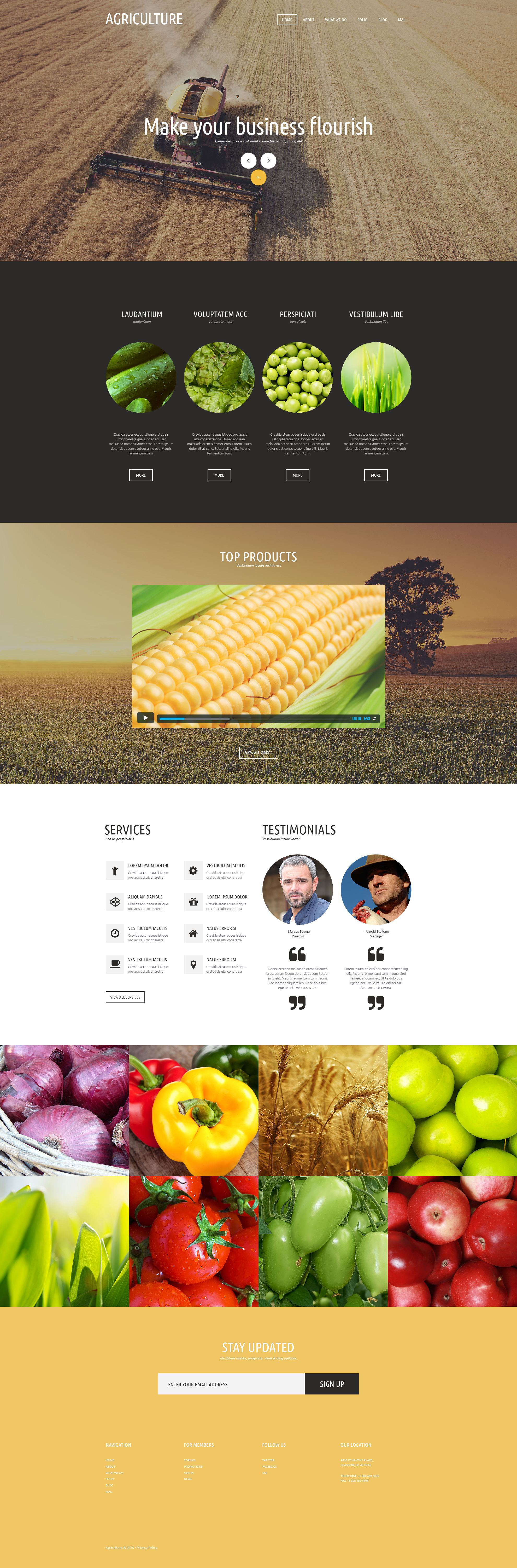 Agricultural Organization Joomla Template