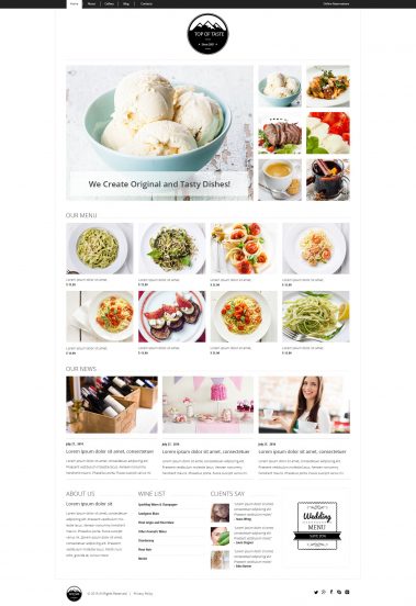 Cozy Restaurant Joomla Template