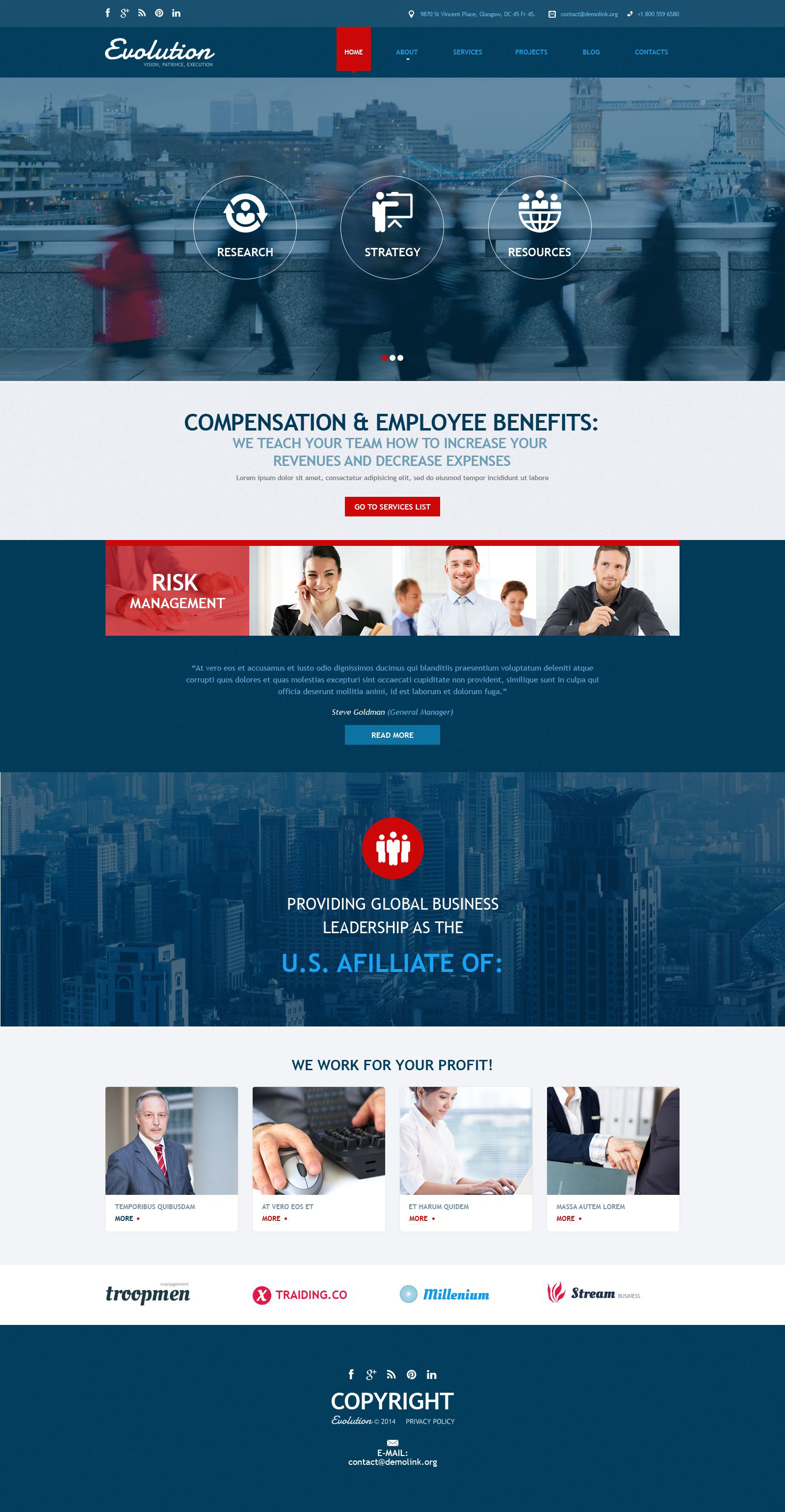 Management Services Joomla Template