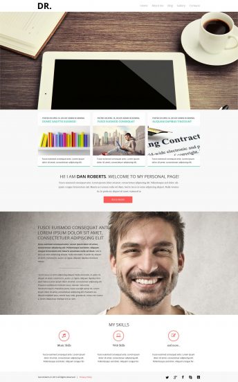 Personal Pages Joomla Template