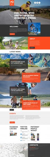 Cycling Joomla Template