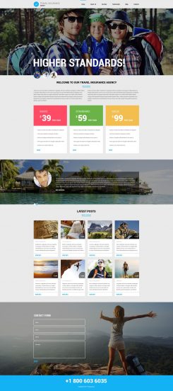 Travel Agency Template Responsive Joomla Template