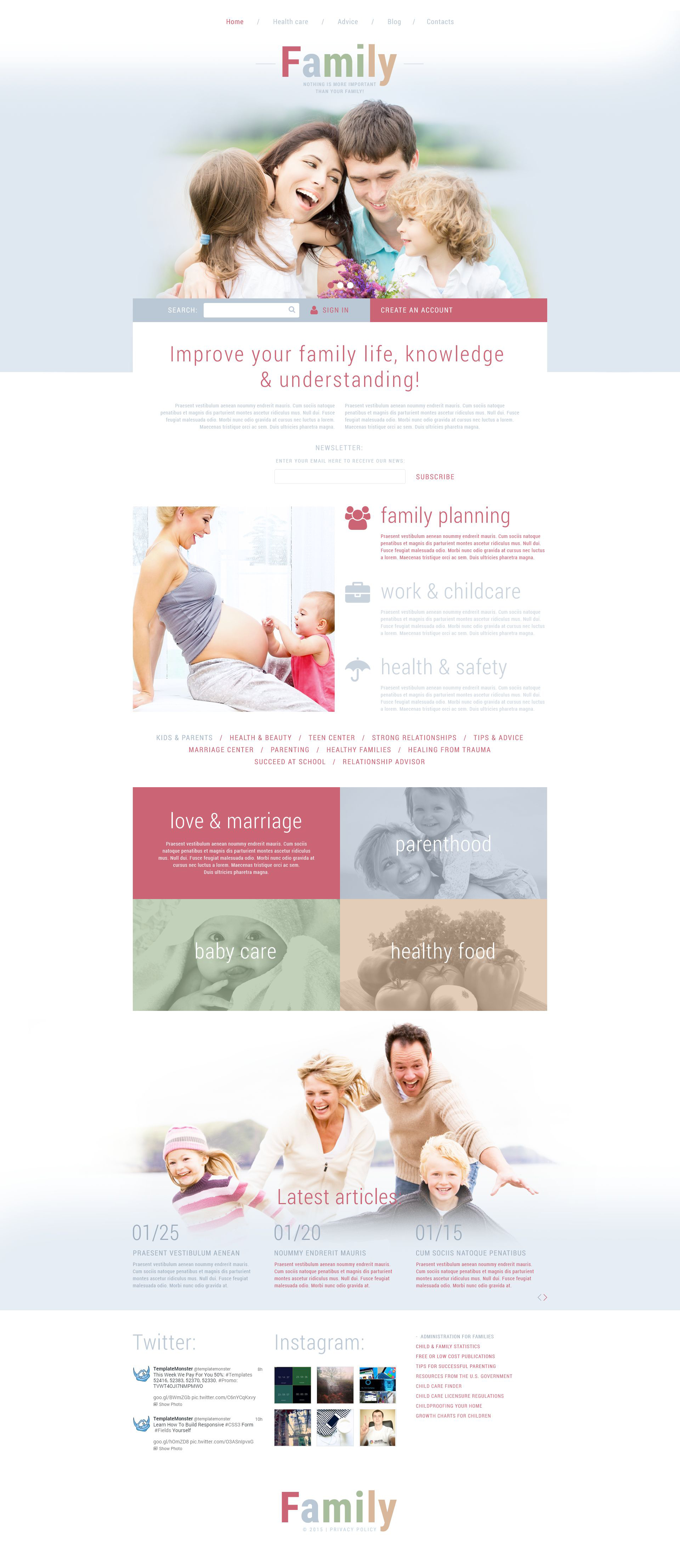 Family Joomla Template