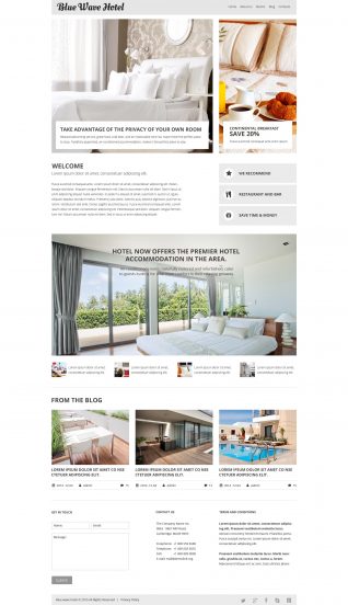 Hotels Template Responsive Joomla Template