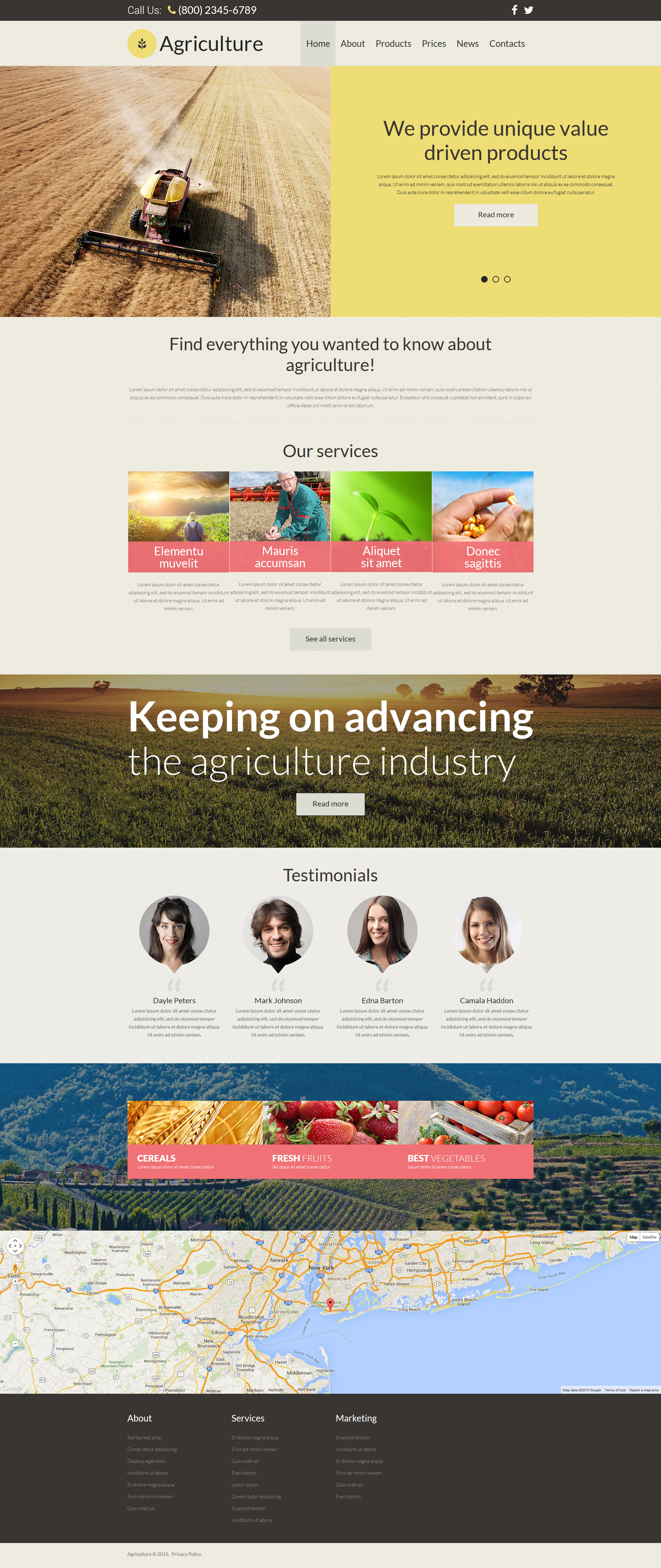 Agriculture Template Responsive Joomla Template