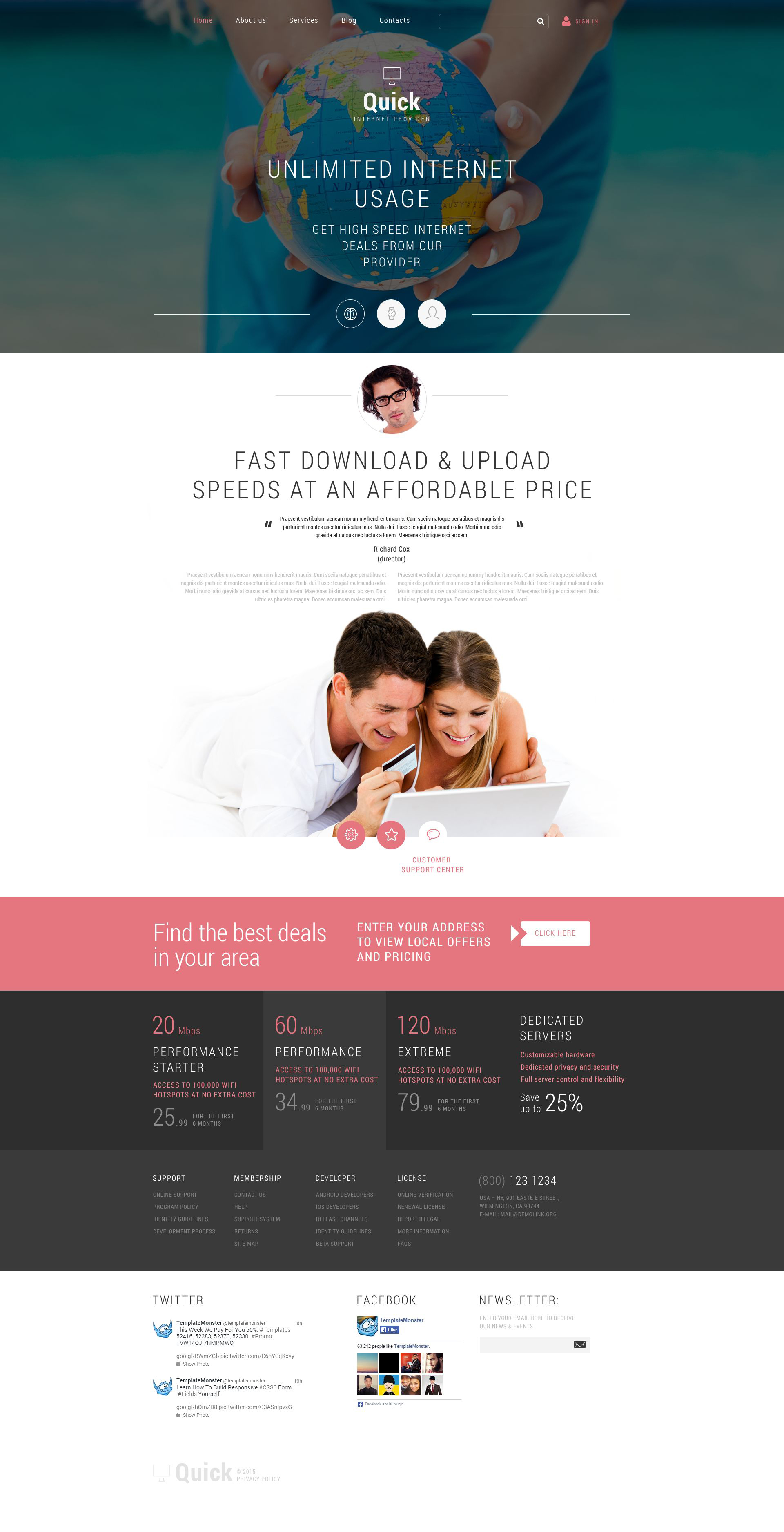 Internet Joomla Template