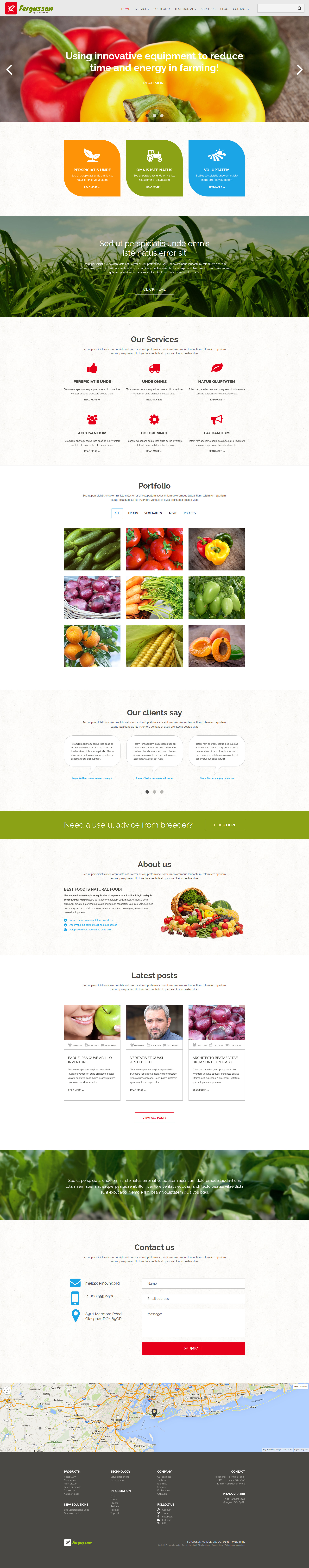 Agricultural Sector Joomla Template