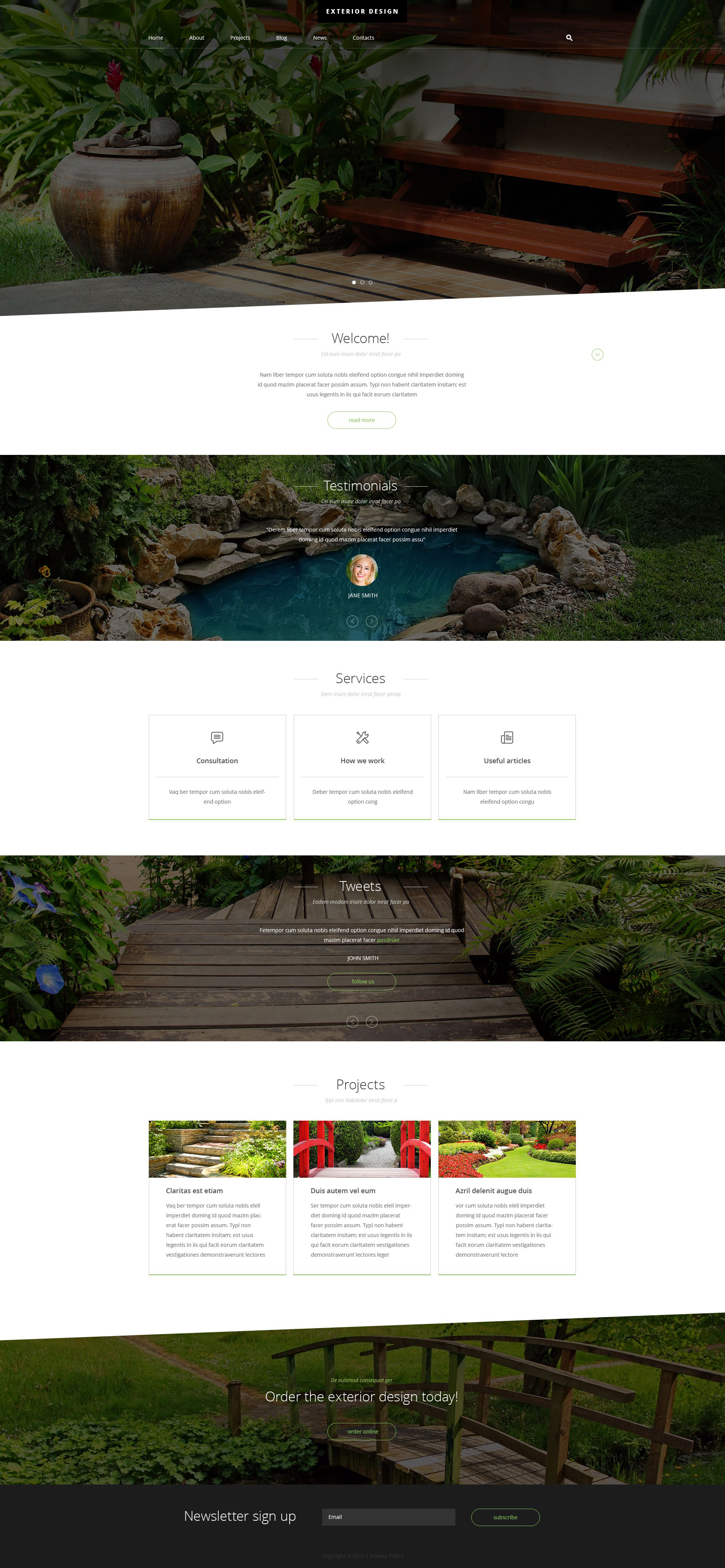 Exterior Design Joomla Template