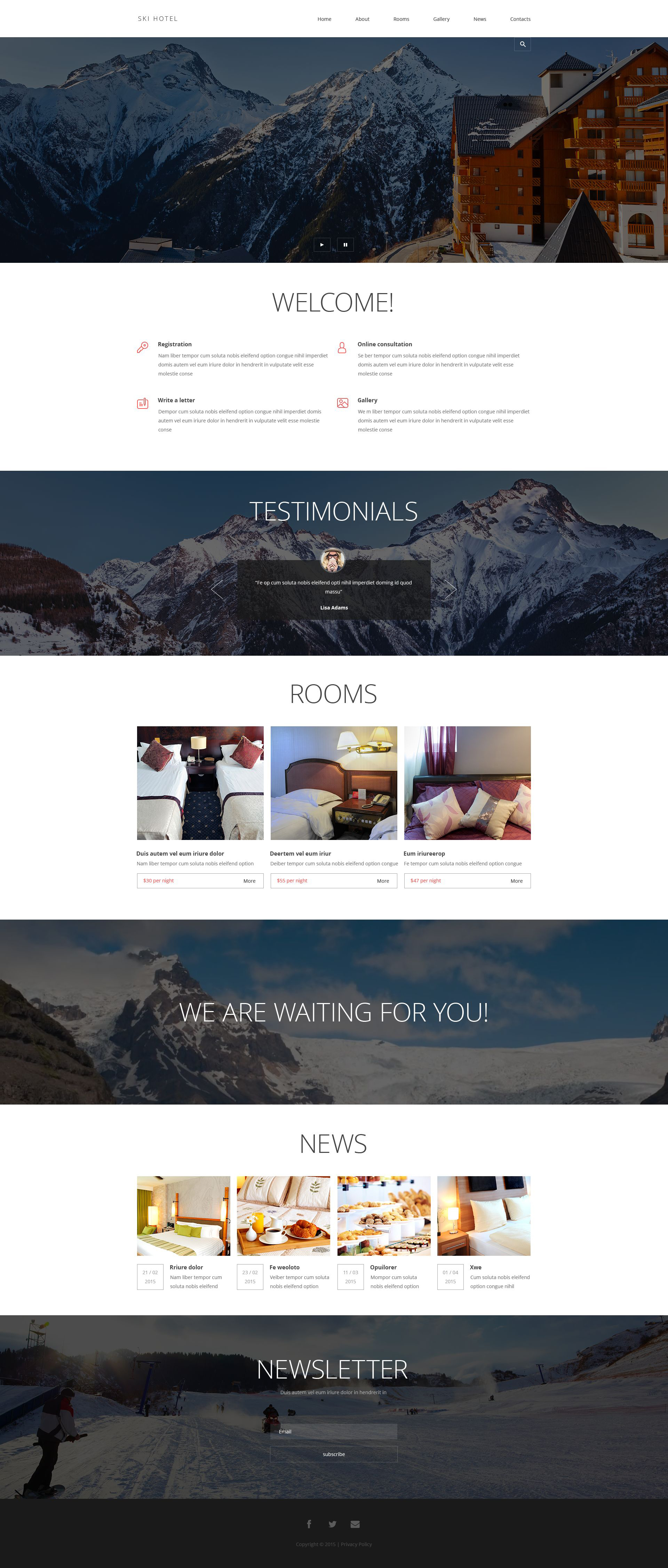 Hotels and Motels Joomla Template