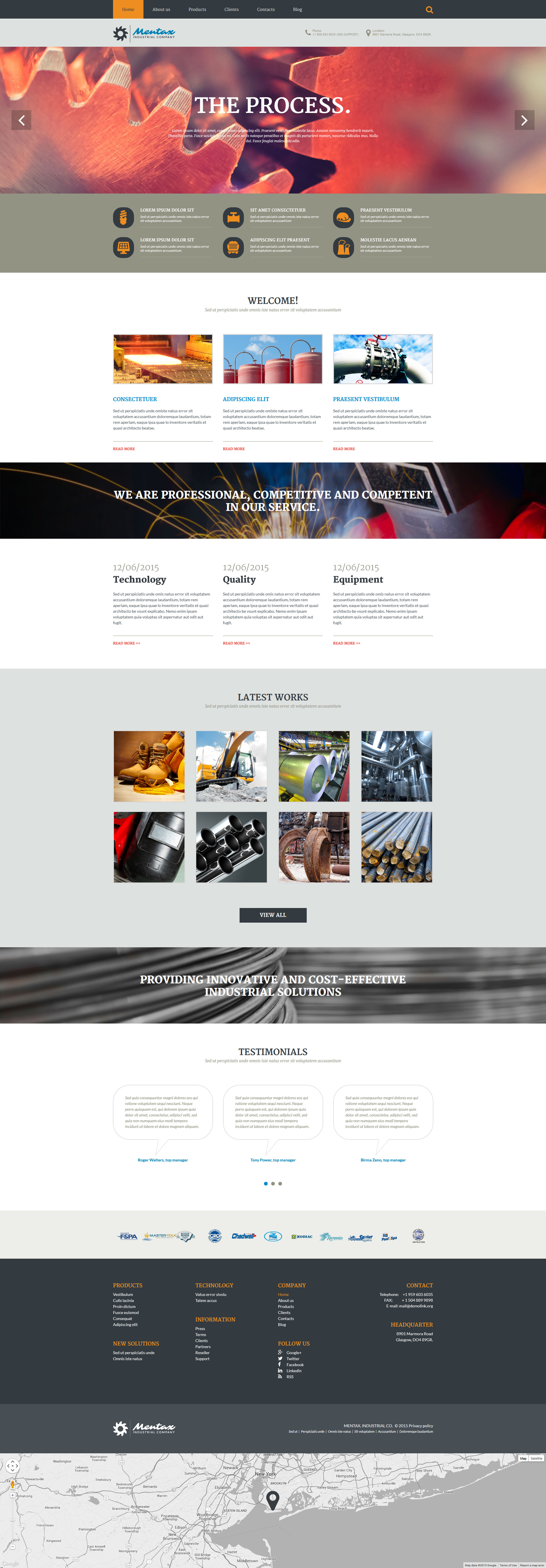 Industrial Company Joomla Template