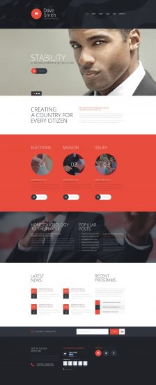 Politics Joomla Template