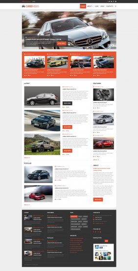 Auto Highlights Joomla Template