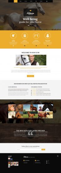 Horse Club Joomla Template