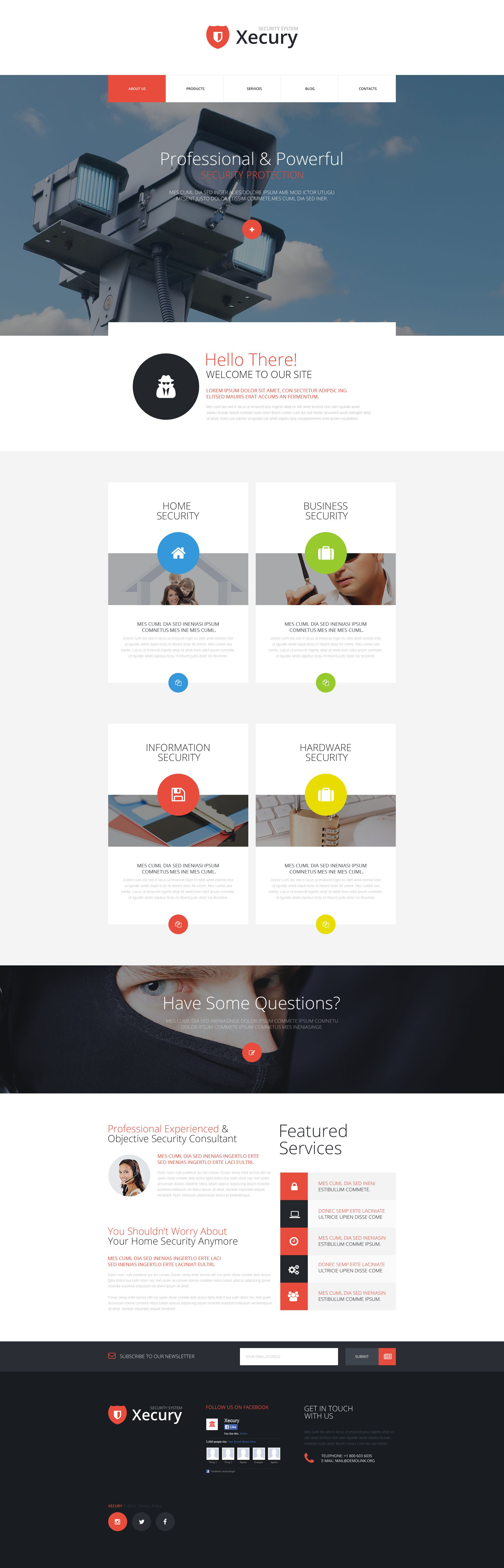 Xecury Joomla Template