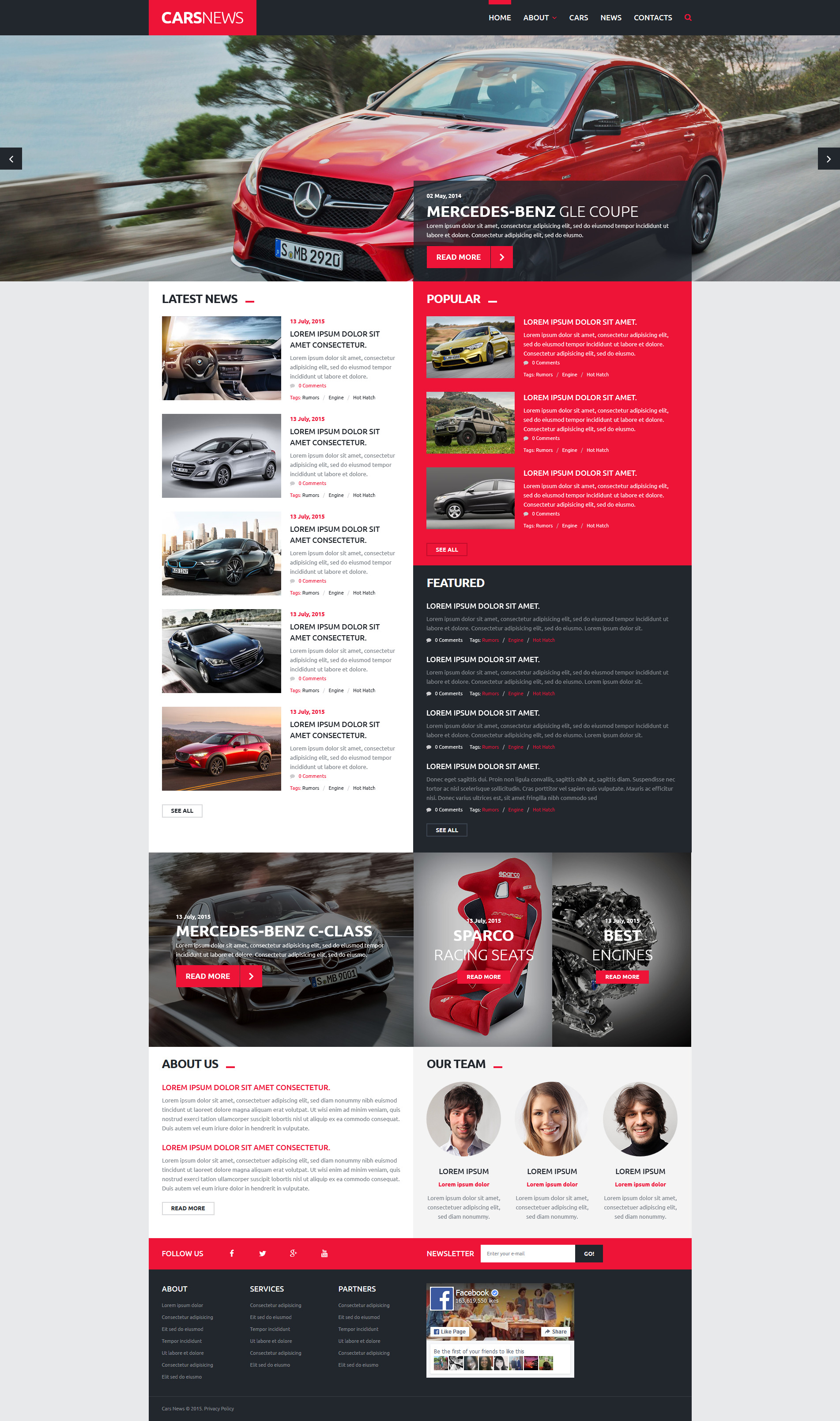 Cars News Joomla Template