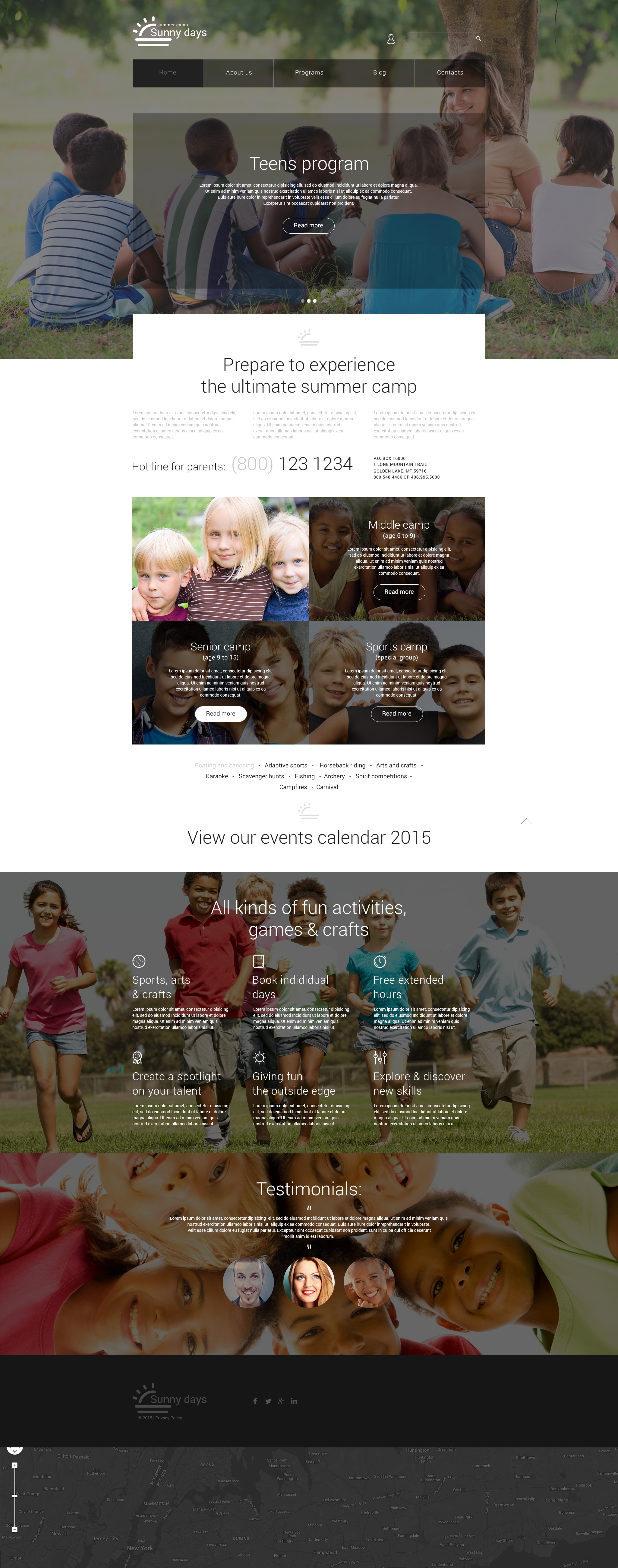 Summer Camp Template Responsive Joomla Template