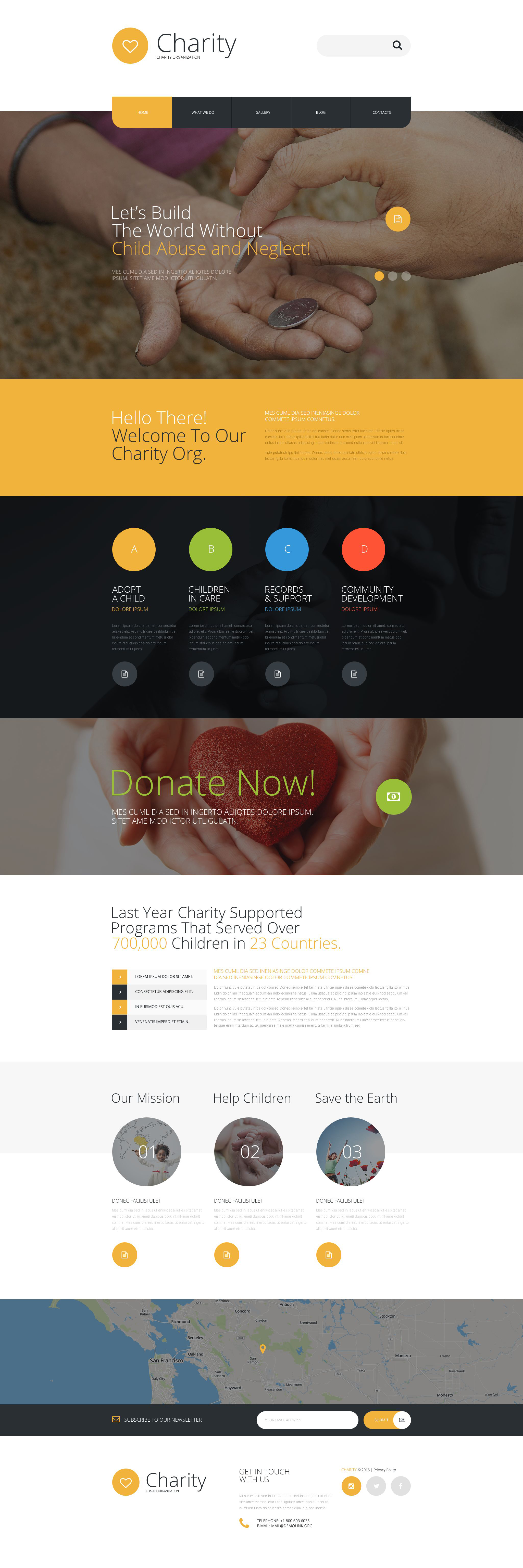 Charity Organization Joomla Template