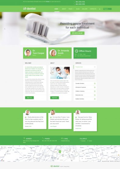 Dentist Joomla Template