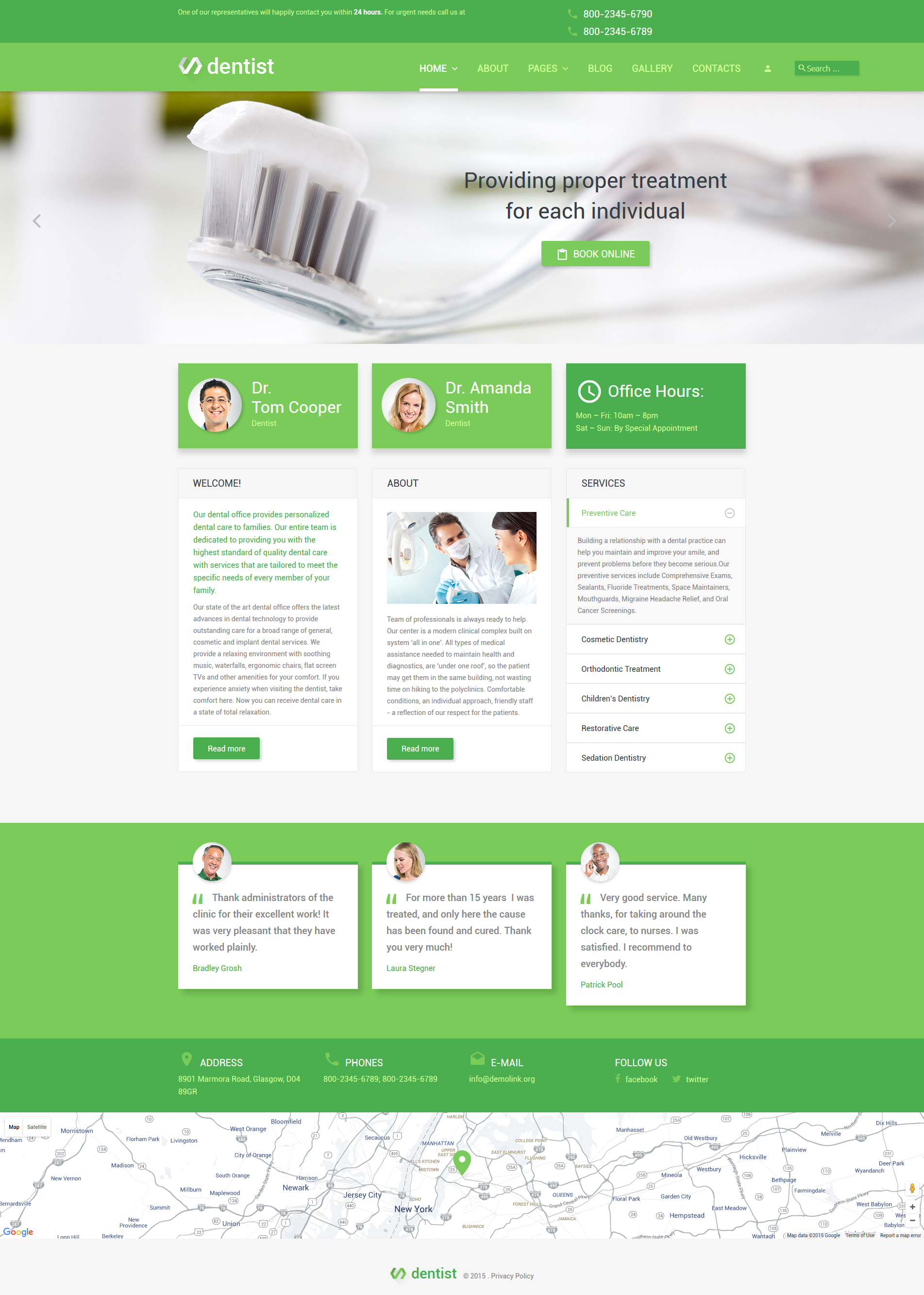 Dentist Joomla Template