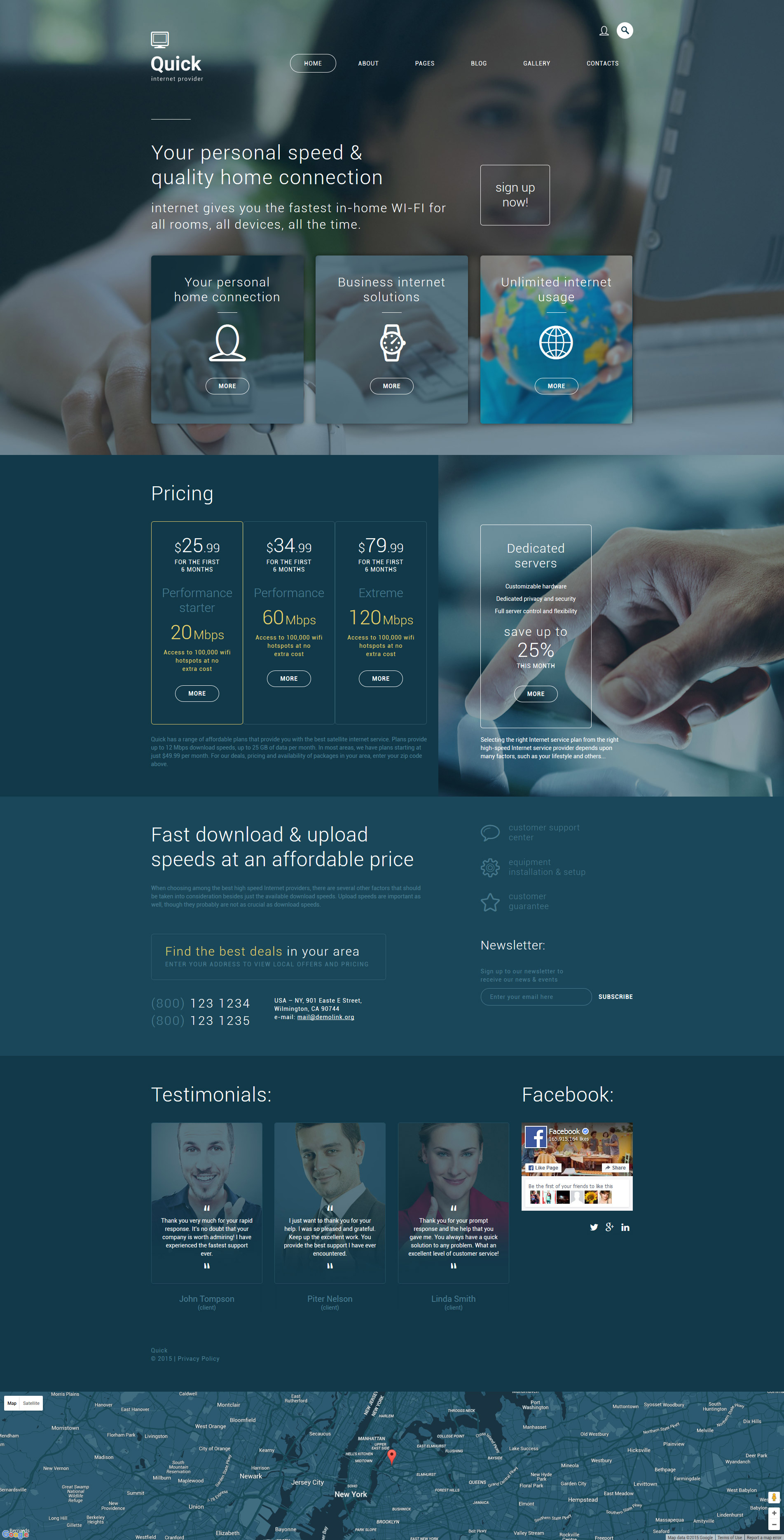 Internet Provider Joomla Template