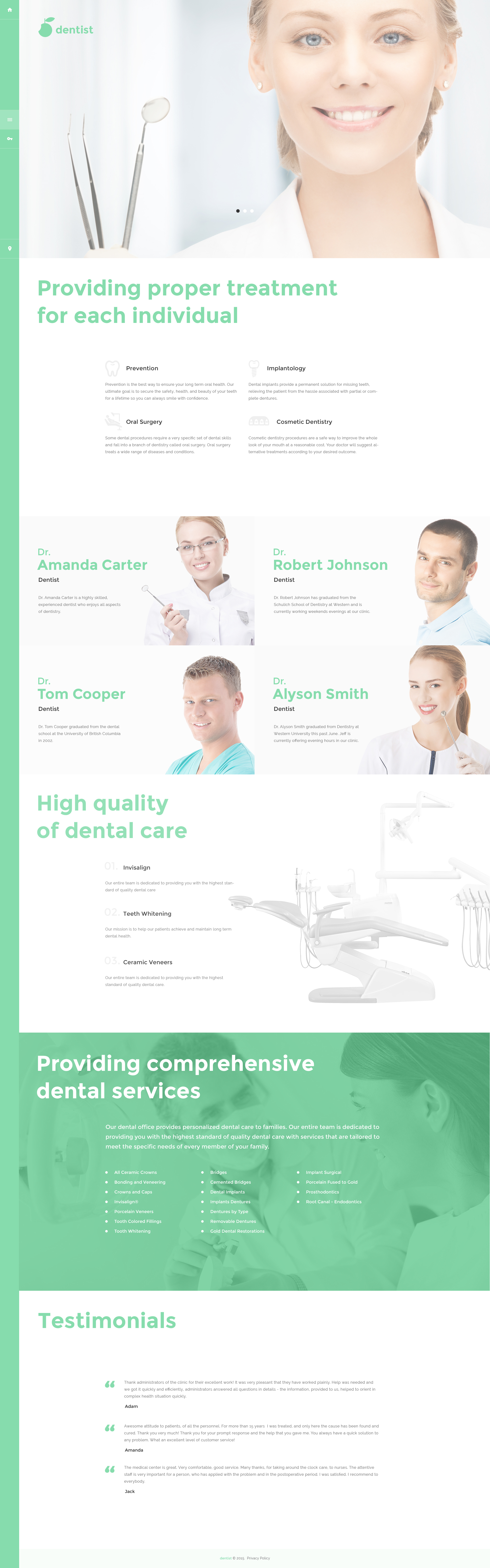 Dentist Joomla Template