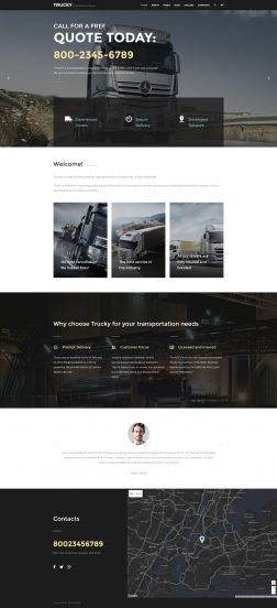 Trucky - Transportation Company Joomla Template