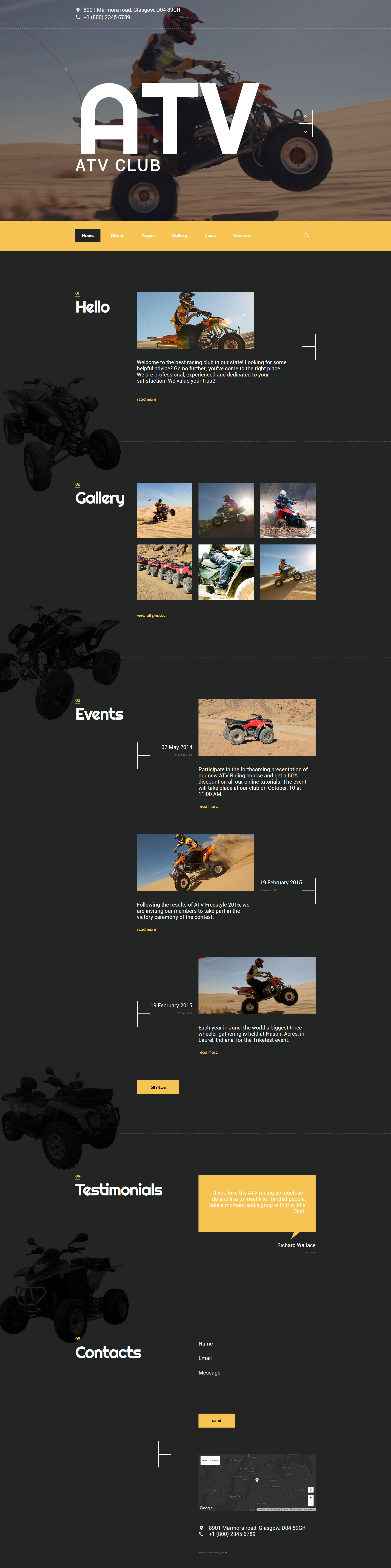 ATV Club Joomla Template