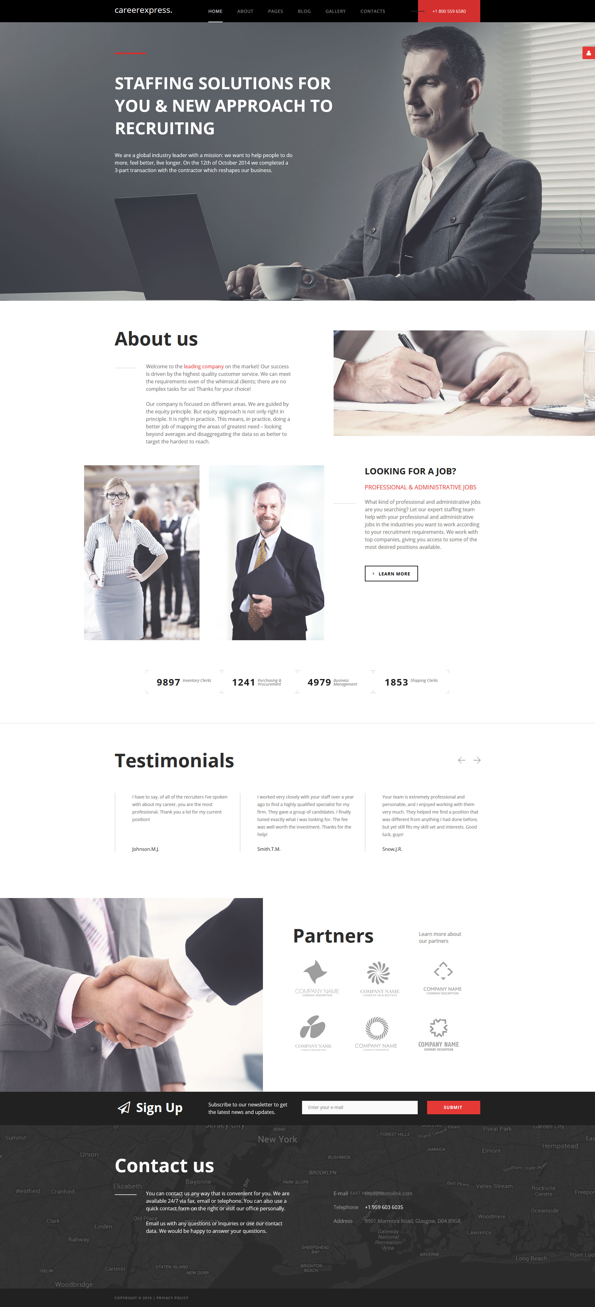 CareerExpress Joomla Template