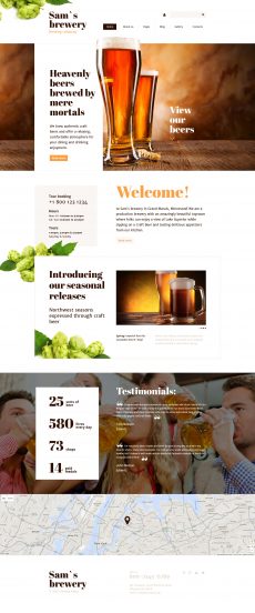 Sam's Brewery Joomla Template