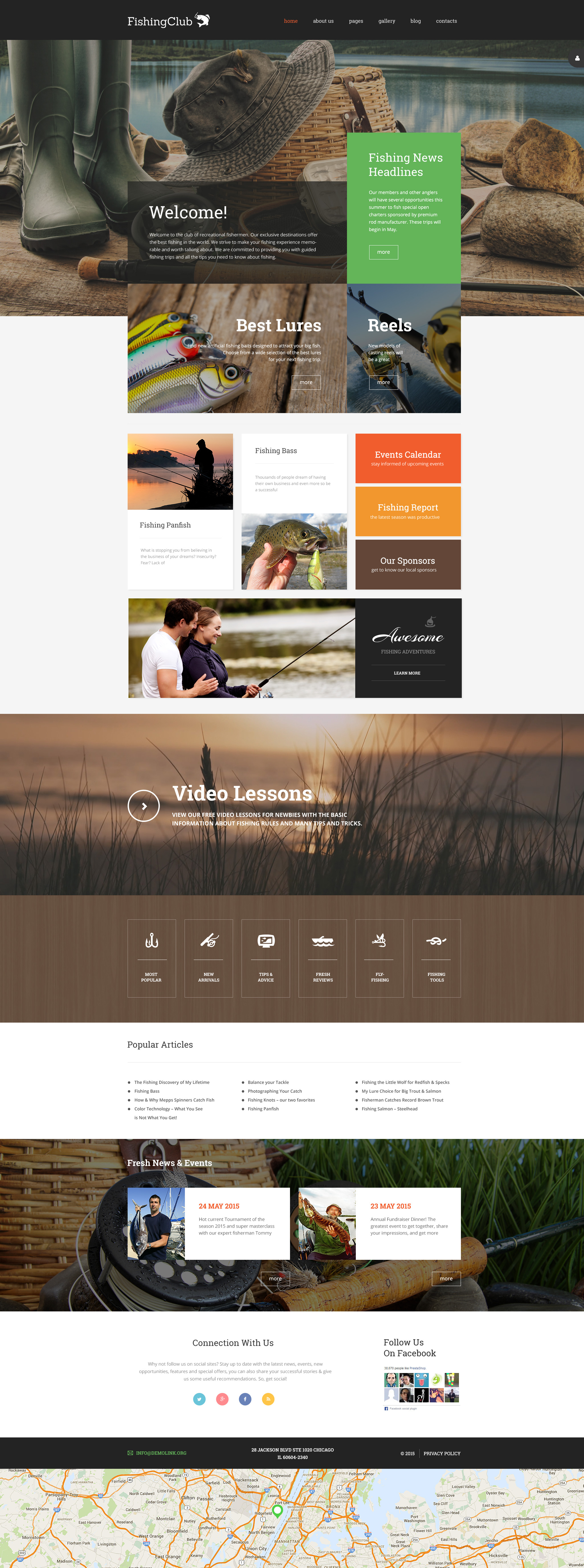 Fishing Template Responsive Joomla Template