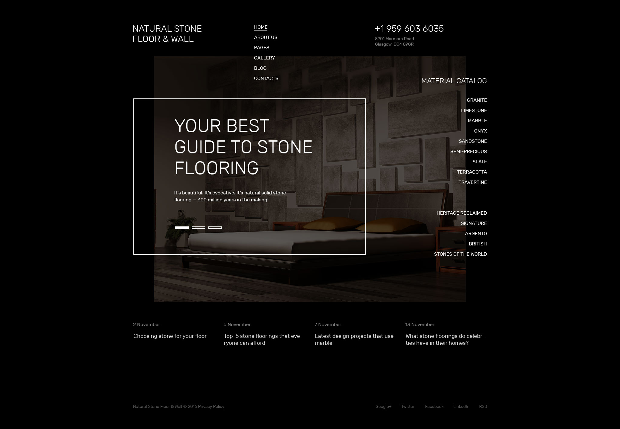 Natural Stone Floor Joomla Template