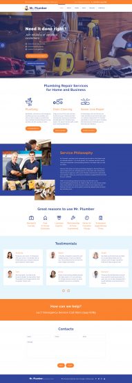 Mr. Plumber Joomla Template