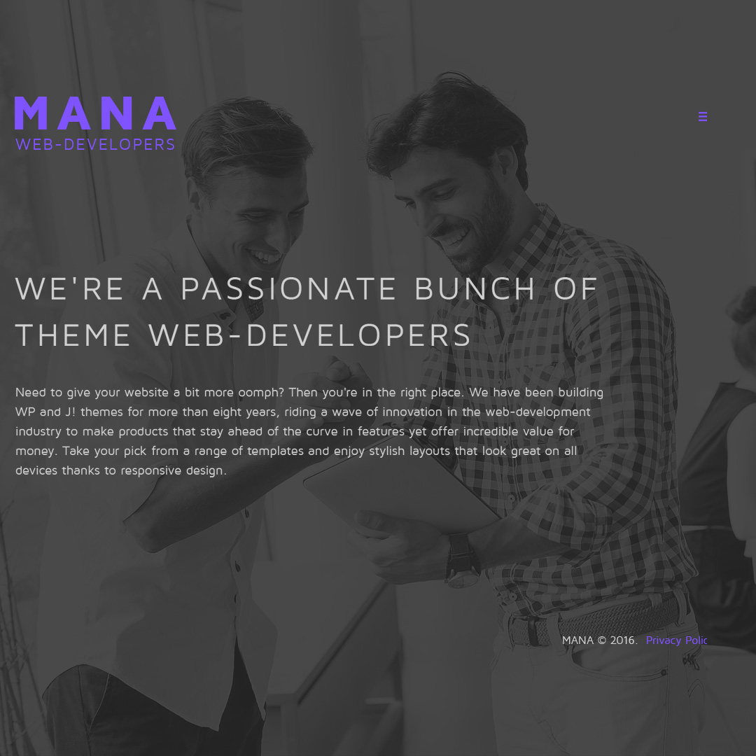 Web Development Template Responsive Joomla Template