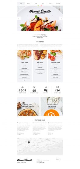 Cafe and Restaurant Template Responsive Joomla Template