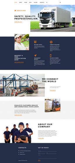 Cargoland Joomla Template