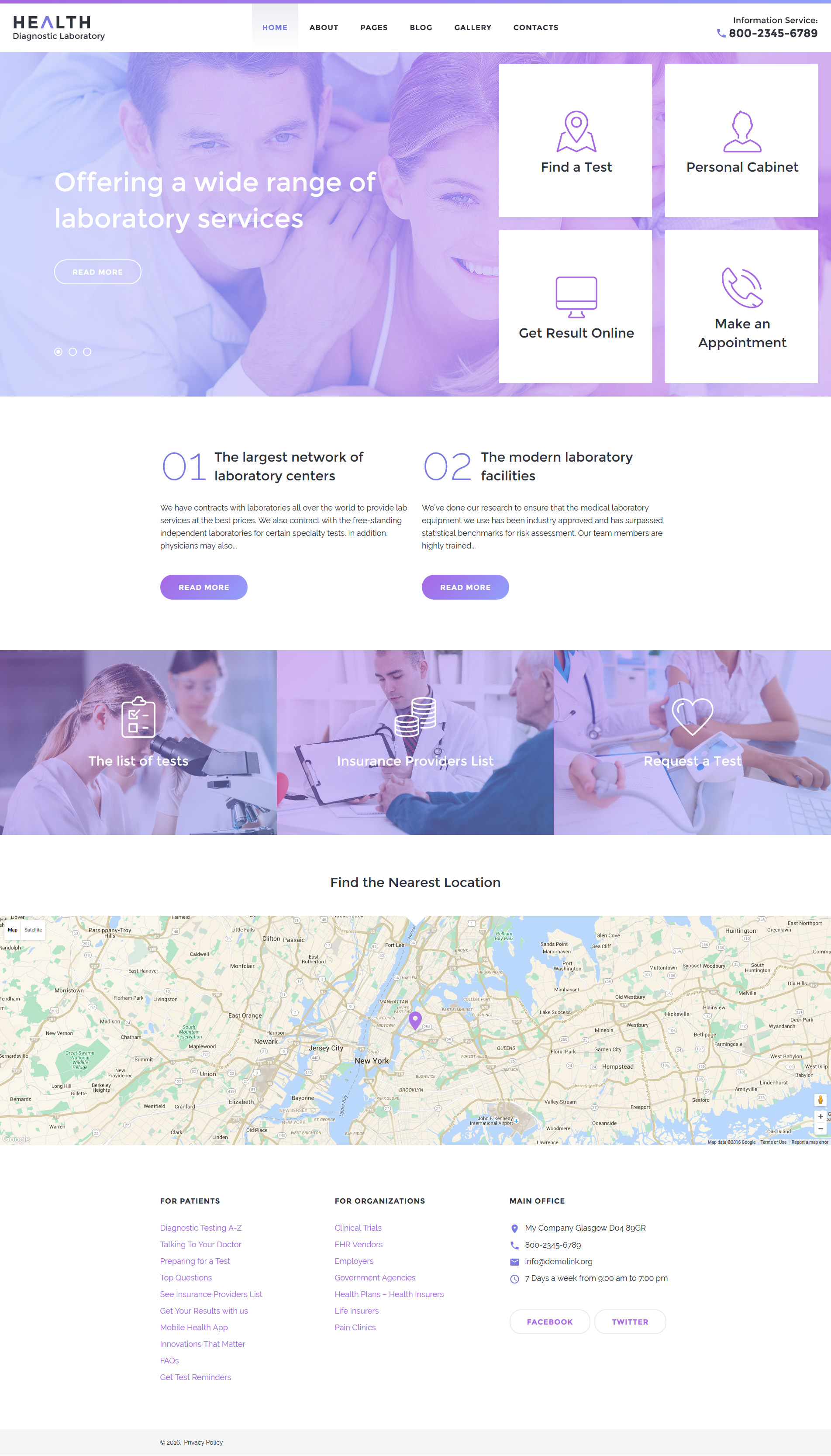 Health Diagnostic Laboratory Joomla Template