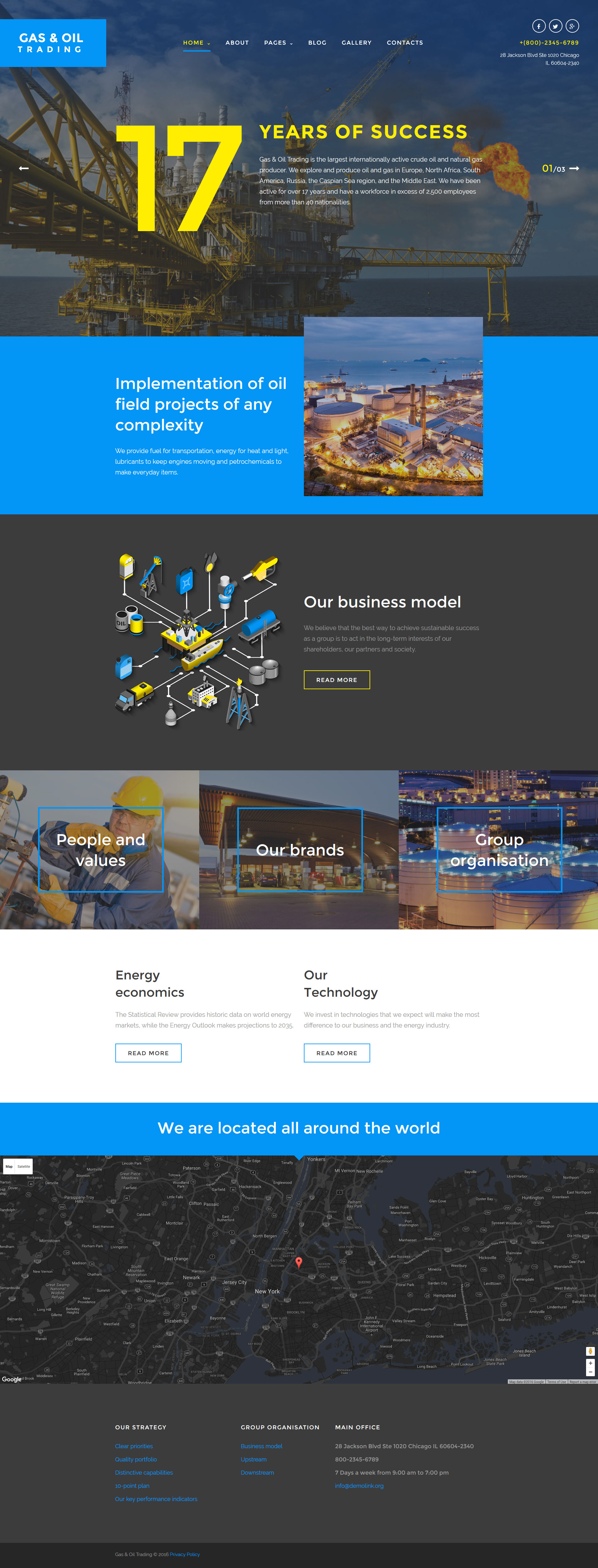 Gas & Oil Trading Joomla Template