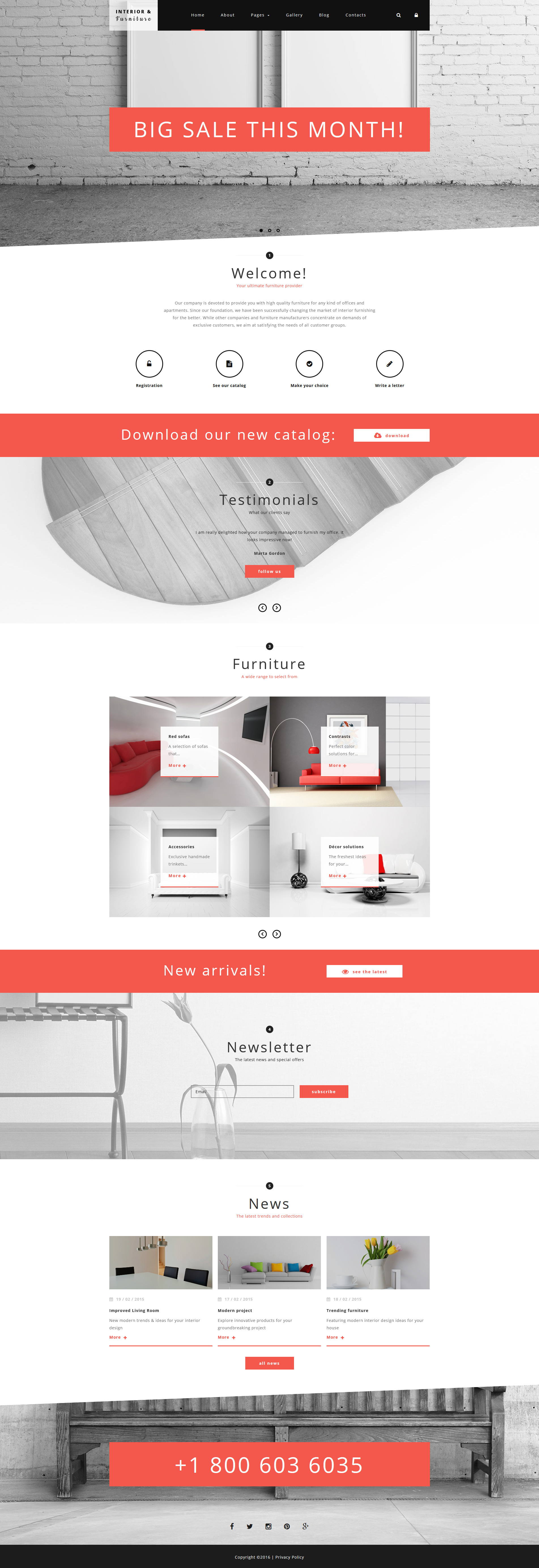 Interior and Furniture Joomla Template