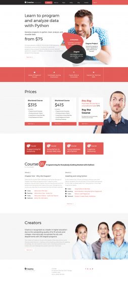 Creatica - Online Courses Responsive Joomla Template