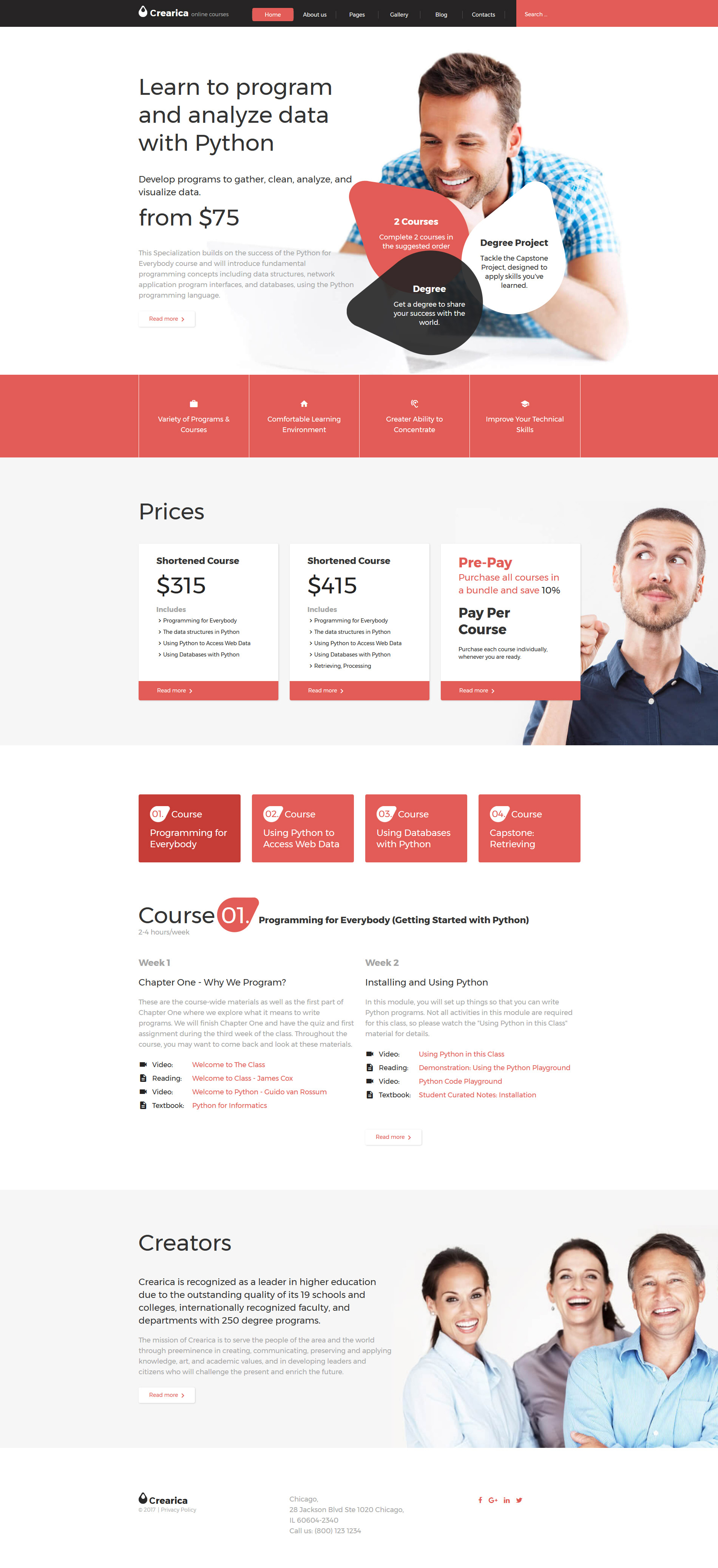 Creatica – Online Courses Responsive Joomla Template