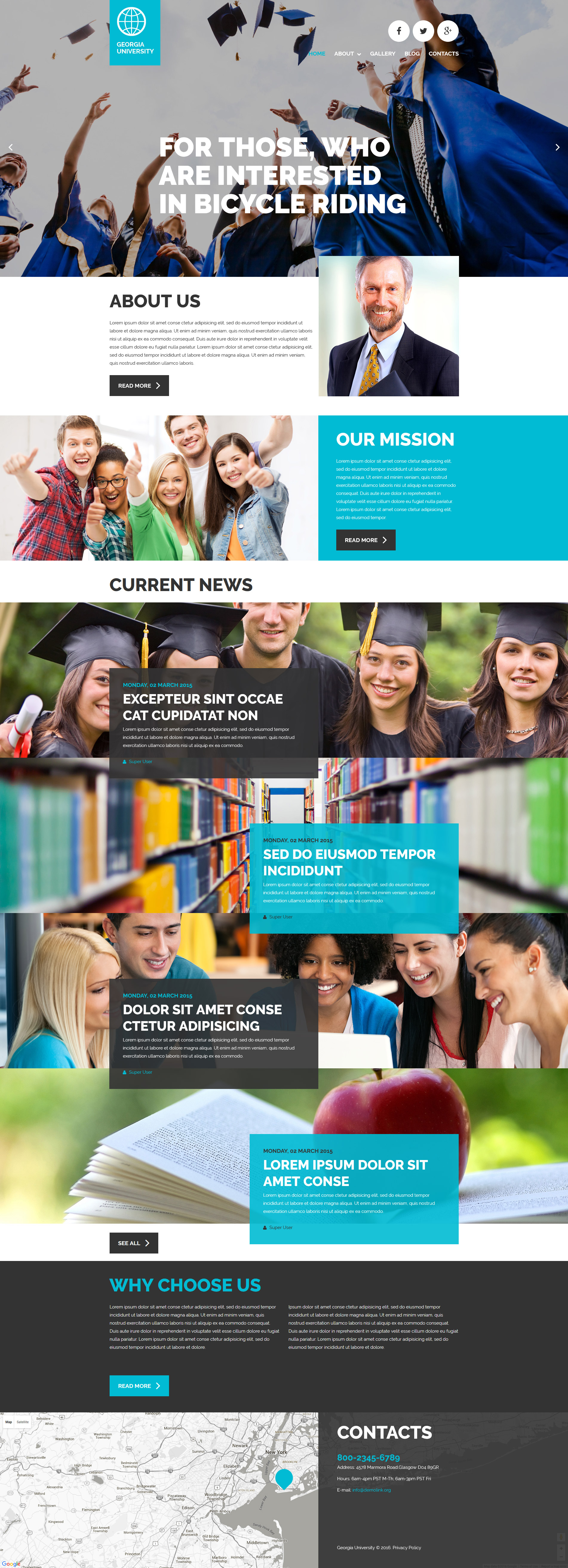 University Template Joomla Template